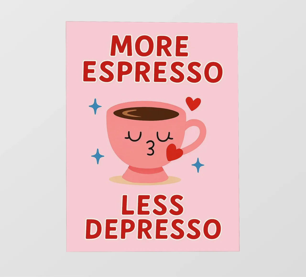 more espresso less depresso telo in pvc da Plumpz