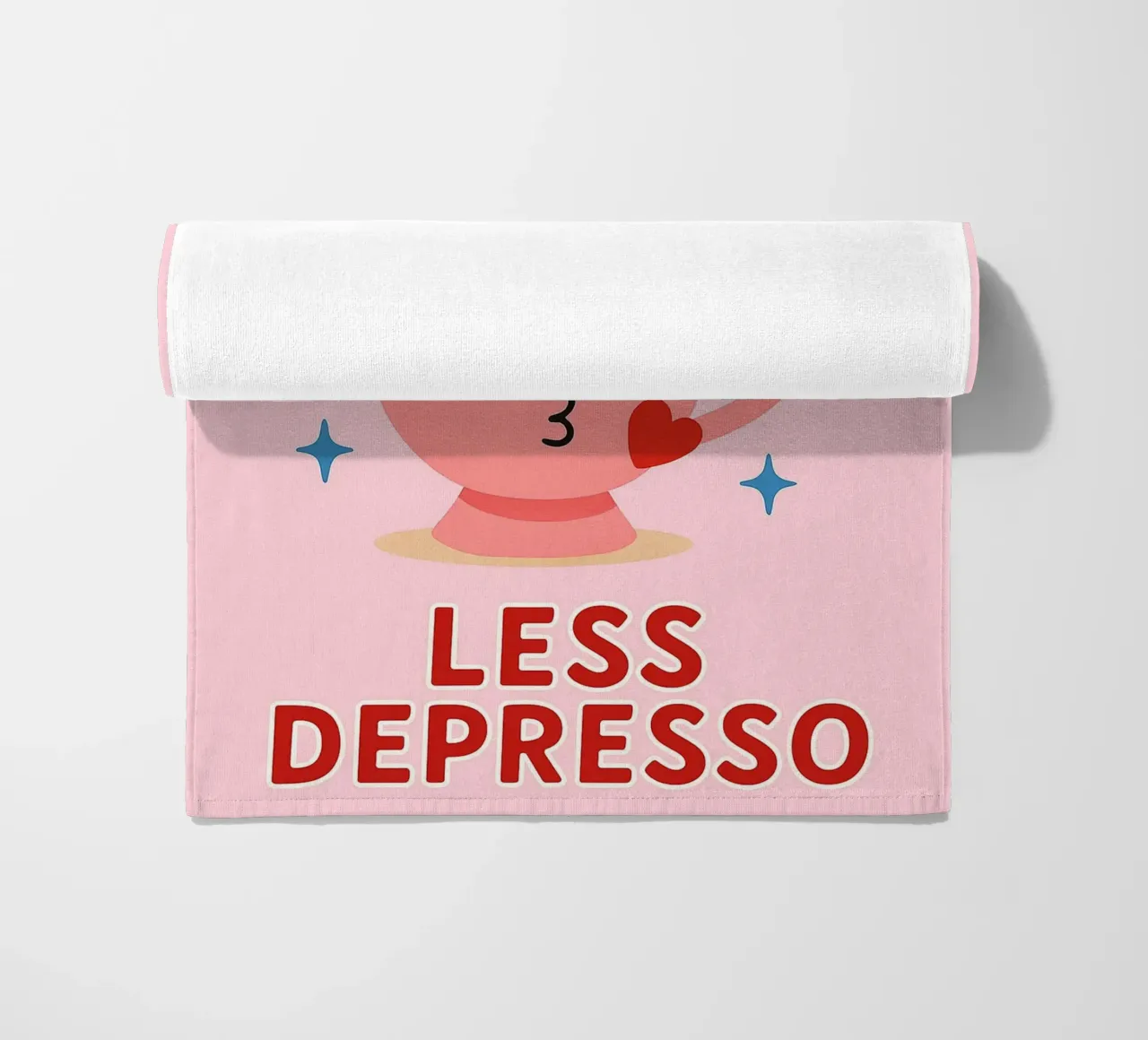 more espresso less depresso telo mare da Plumpz