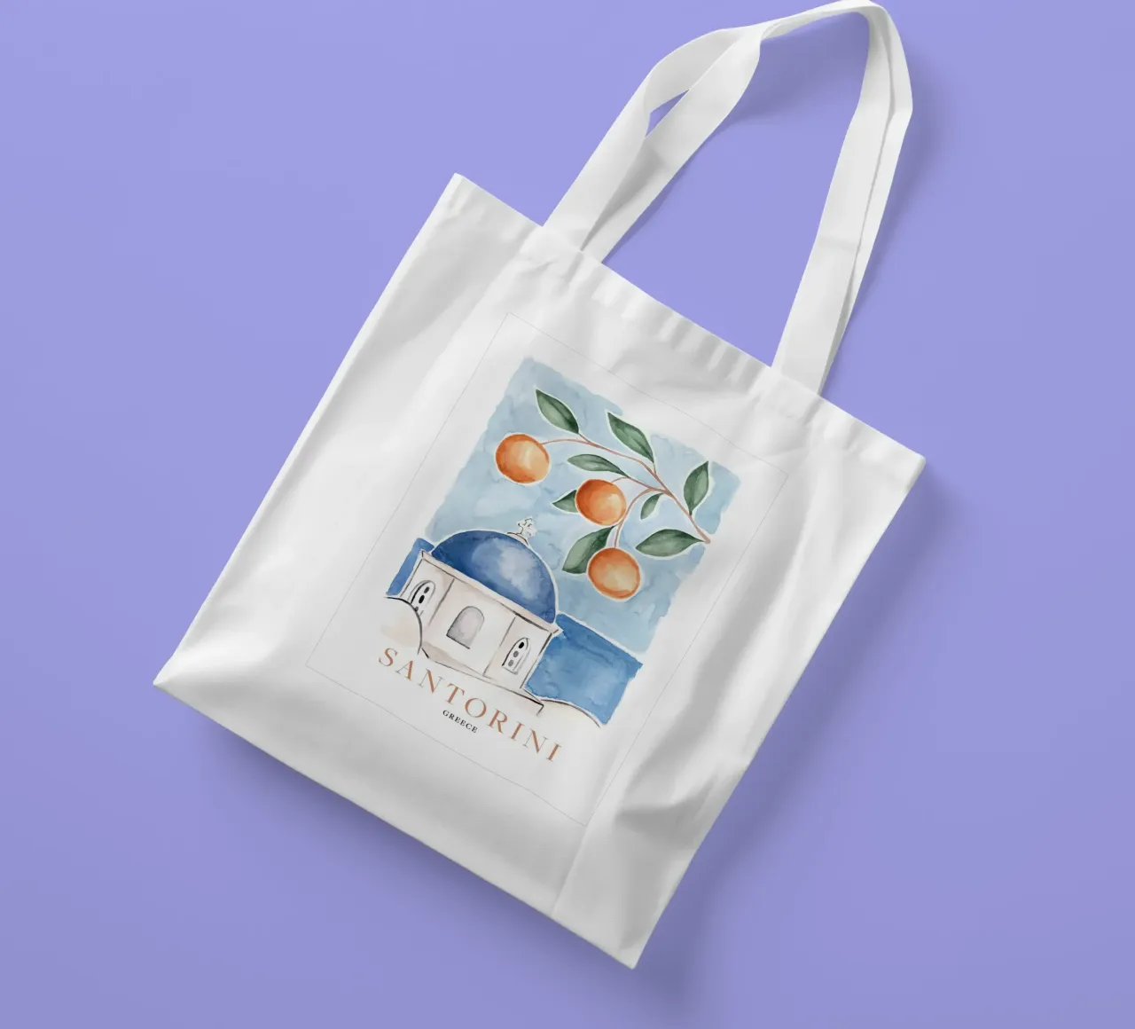 Santorini Oranges borsa in juta da TRaveler