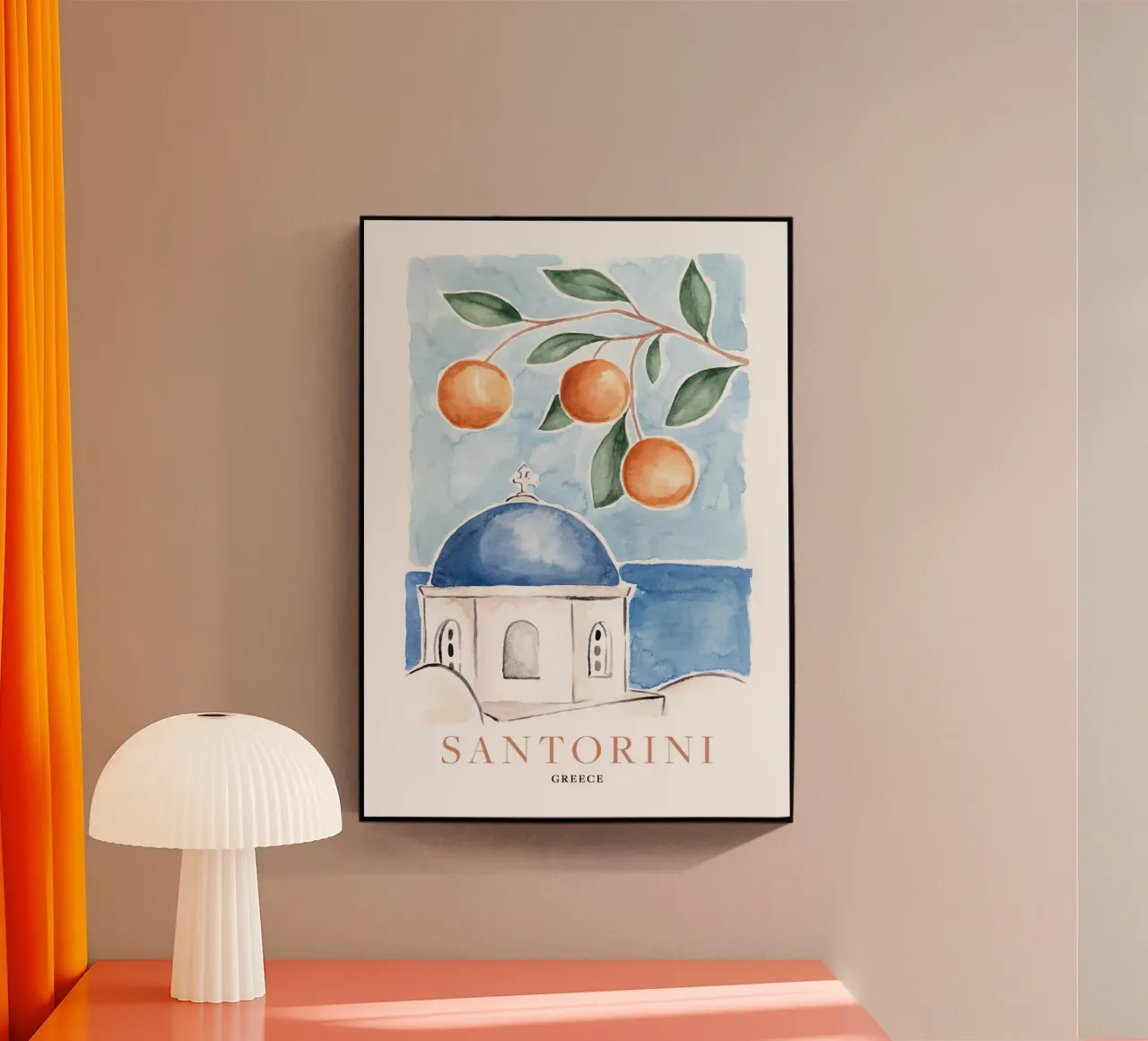 Santorini Oranges plexiglass da TRaveler