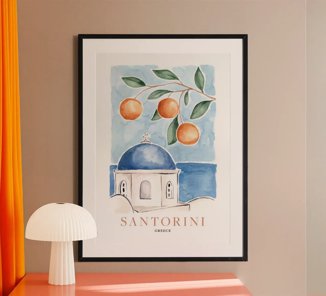 Santorini Oranges carta hahnemühle da TRaveler