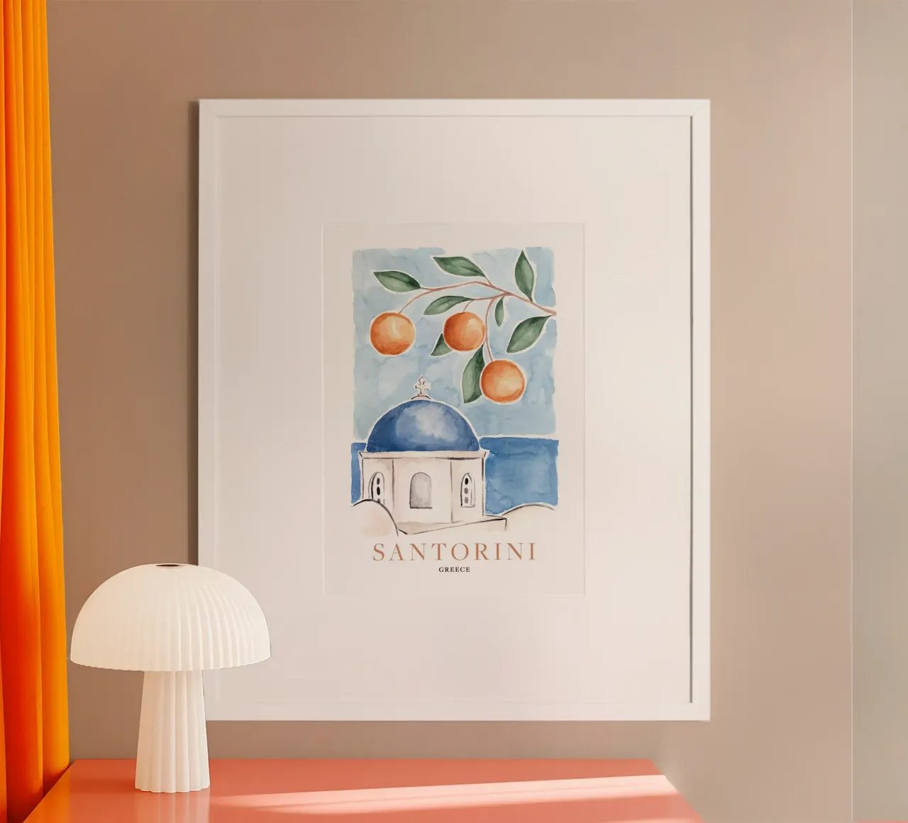 Santorini Oranges carta hahnemühle da TRaveler