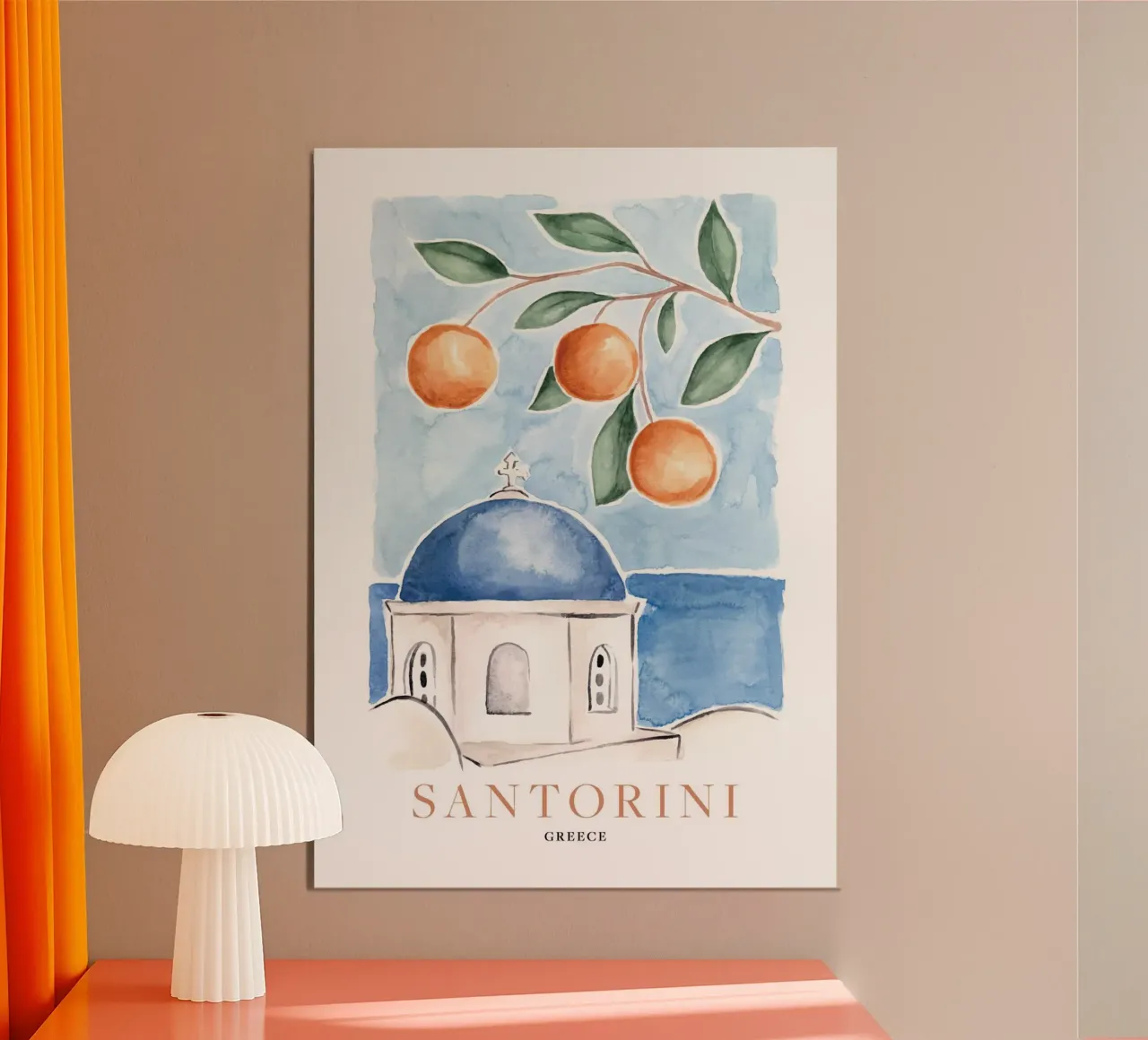 Santorini Oranges carta hahnemühle da TRaveler