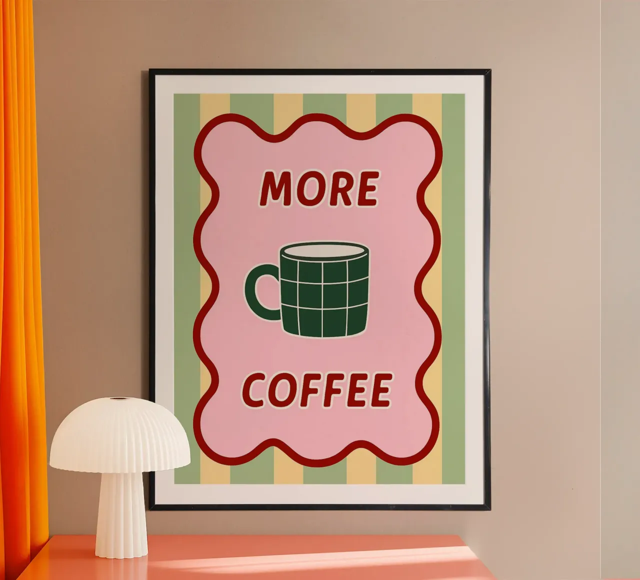più caffè poster da Plumpz