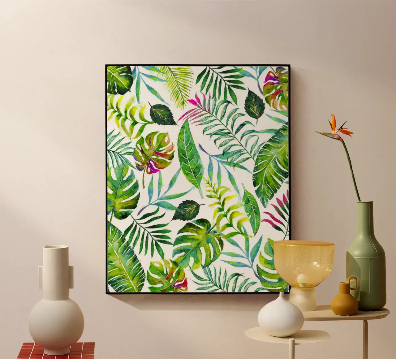 Flora tropicale plexiglass da 83oranges.com