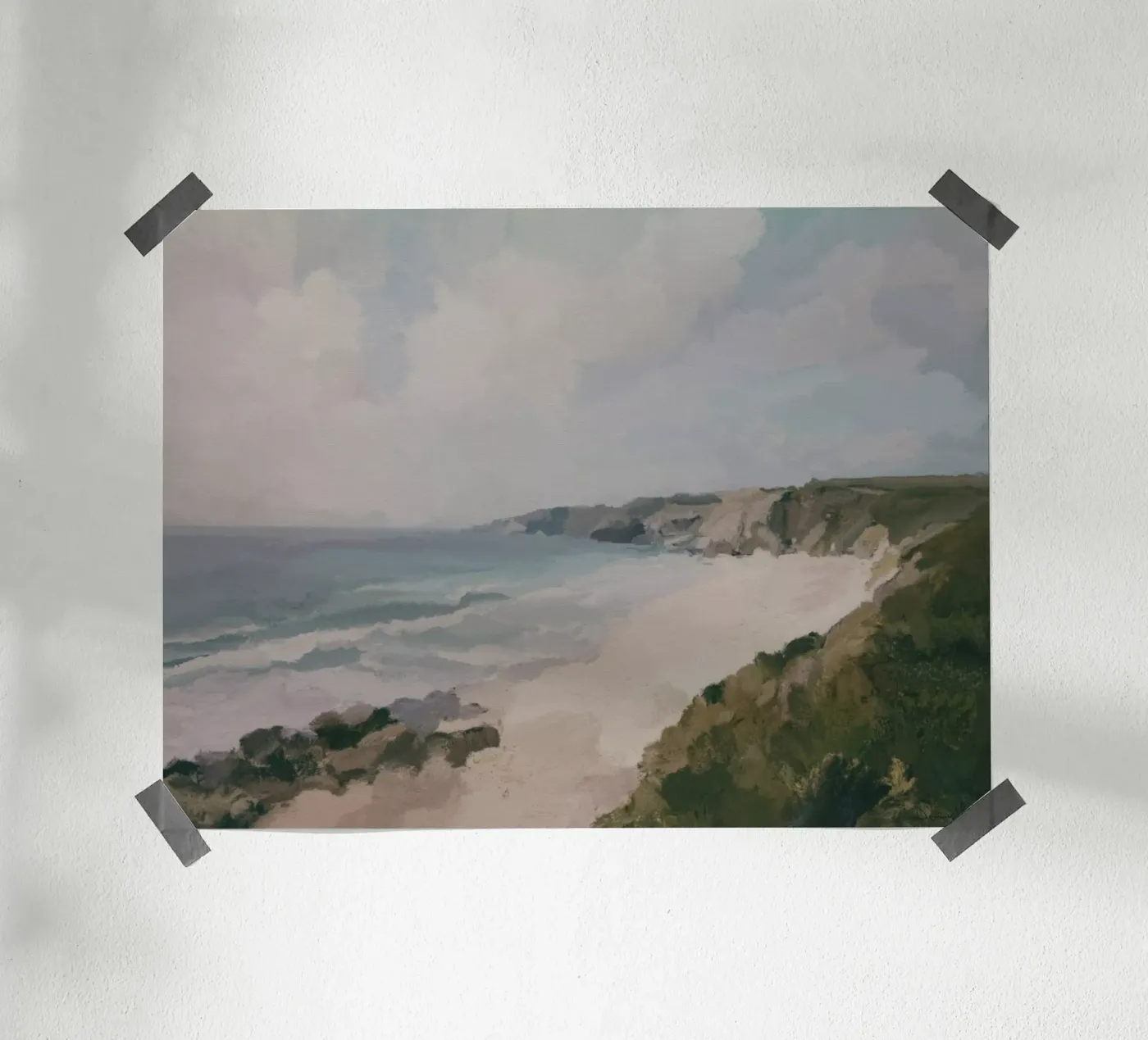 Kust van Cornwall poster van Dan Hobday