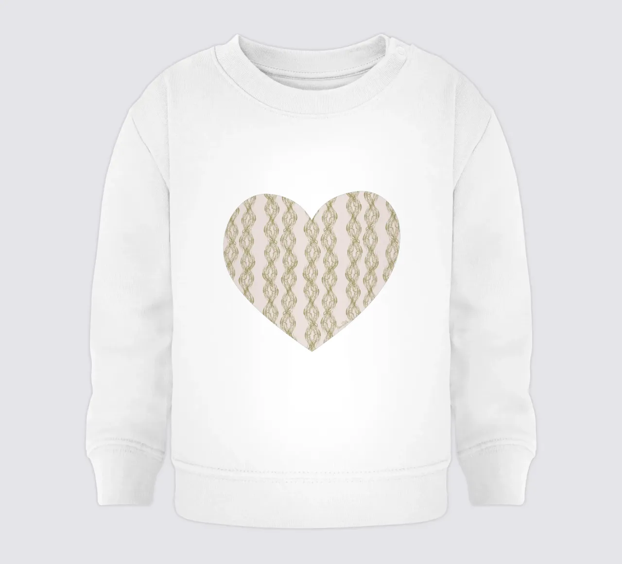 Algae Braids on pink felpa neonato da Mandalla Pattern