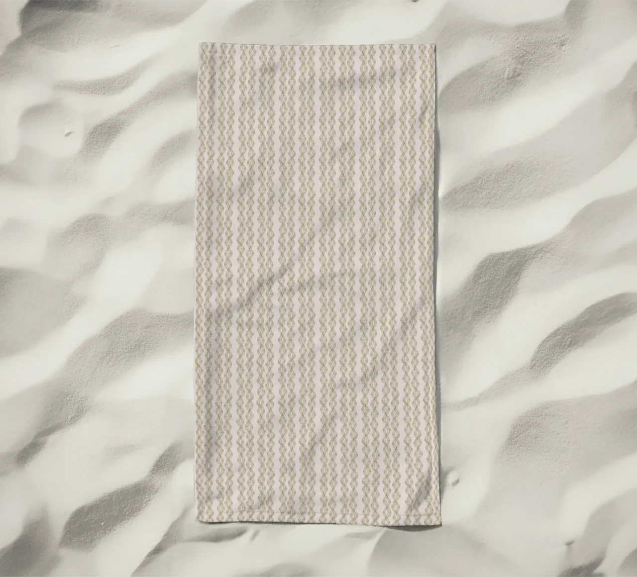 Algae Braids on pink telo mare da Mandalla Pattern