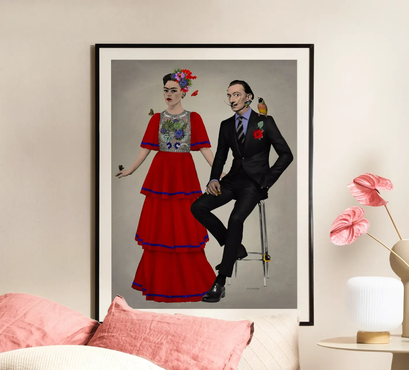Frida e Dalí Poster von Ana Paula Hoppe