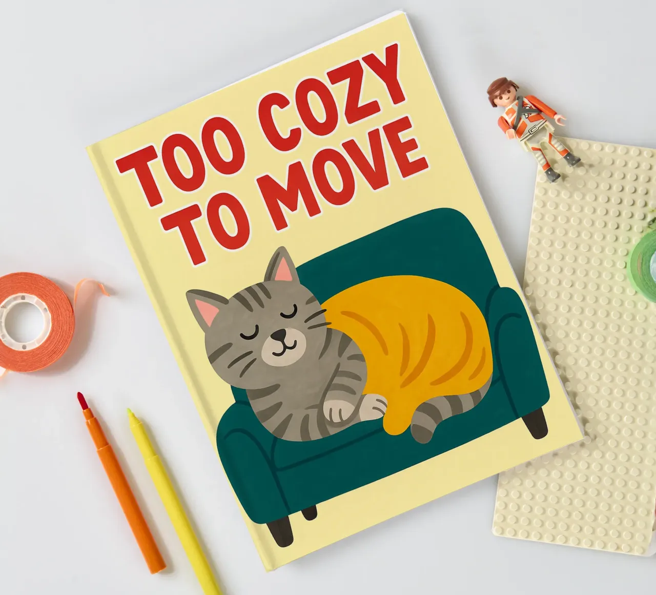 to cozy to move lazy cat notebook by Avocadoz