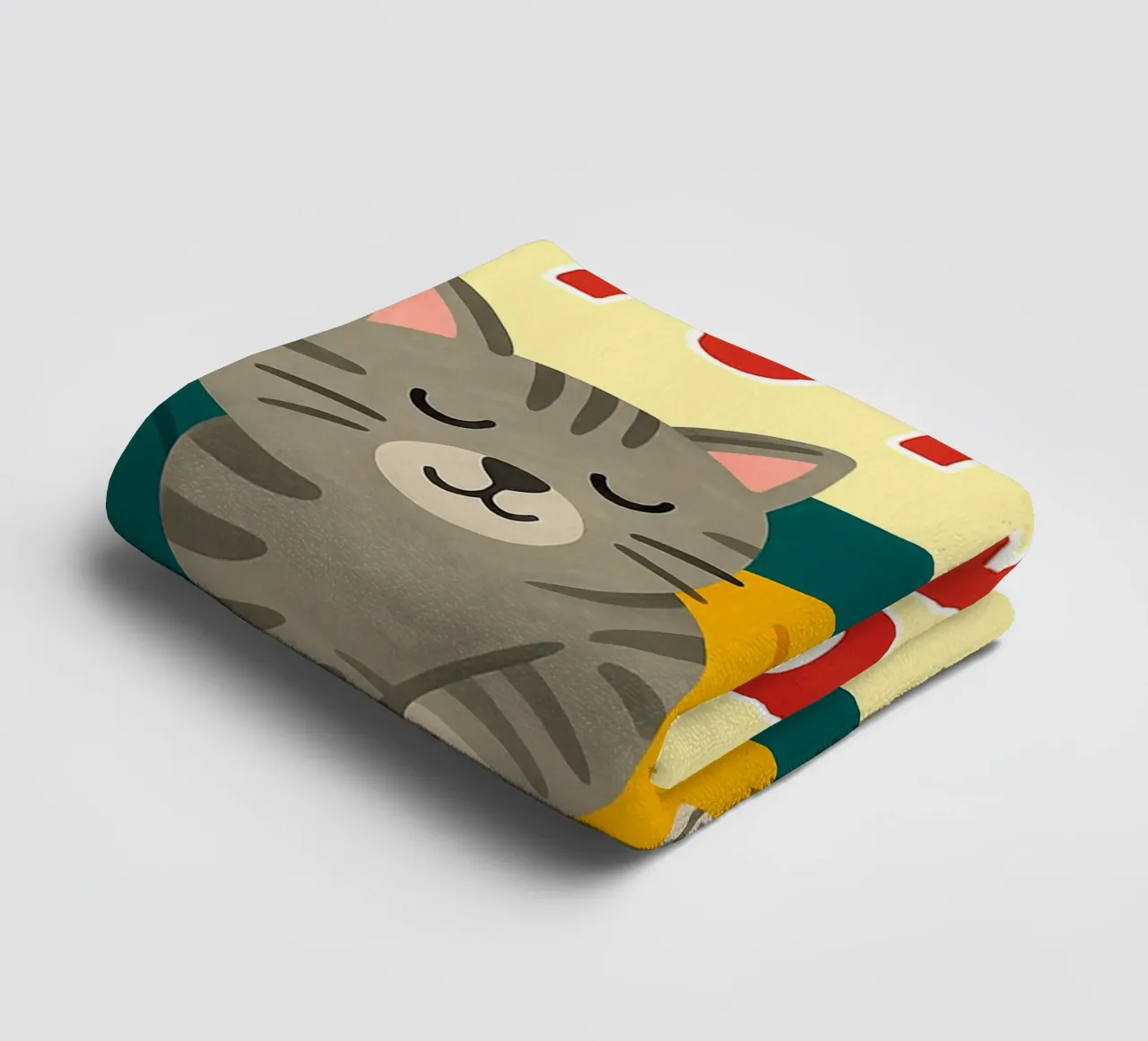 to cozy to move lazy cat towel by Avocadoz