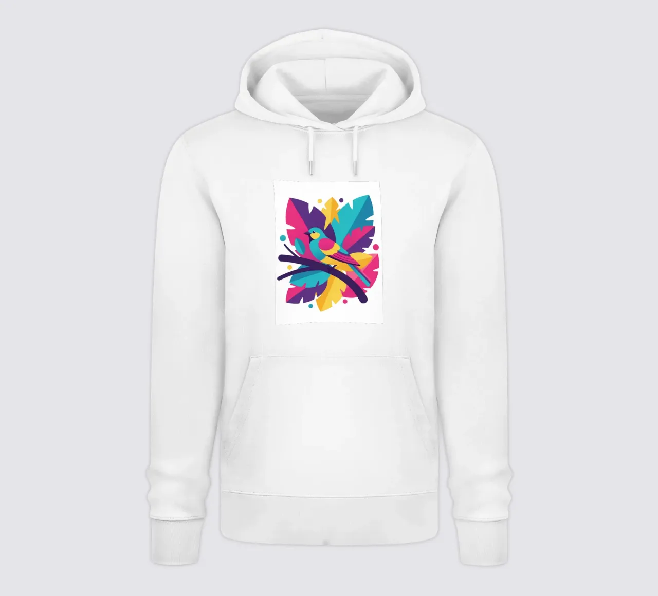 Flat art of bird #1 felpa con cappuccio da Wild Life studio