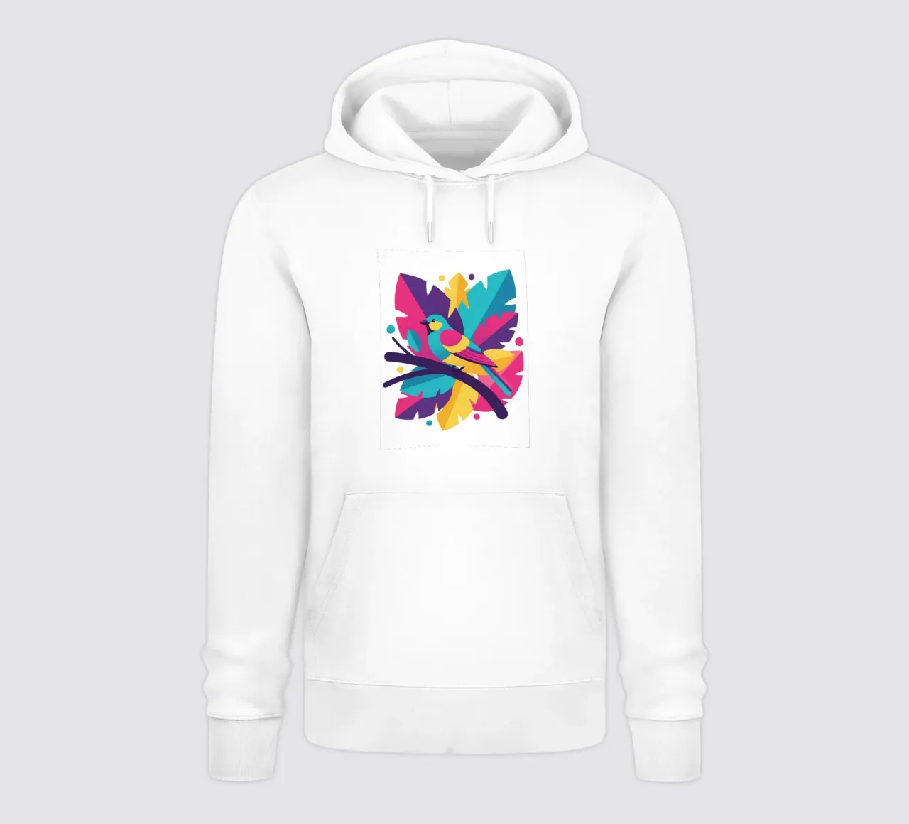 Flat art of bird #1 felpa con cappuccio da Wild Life studio