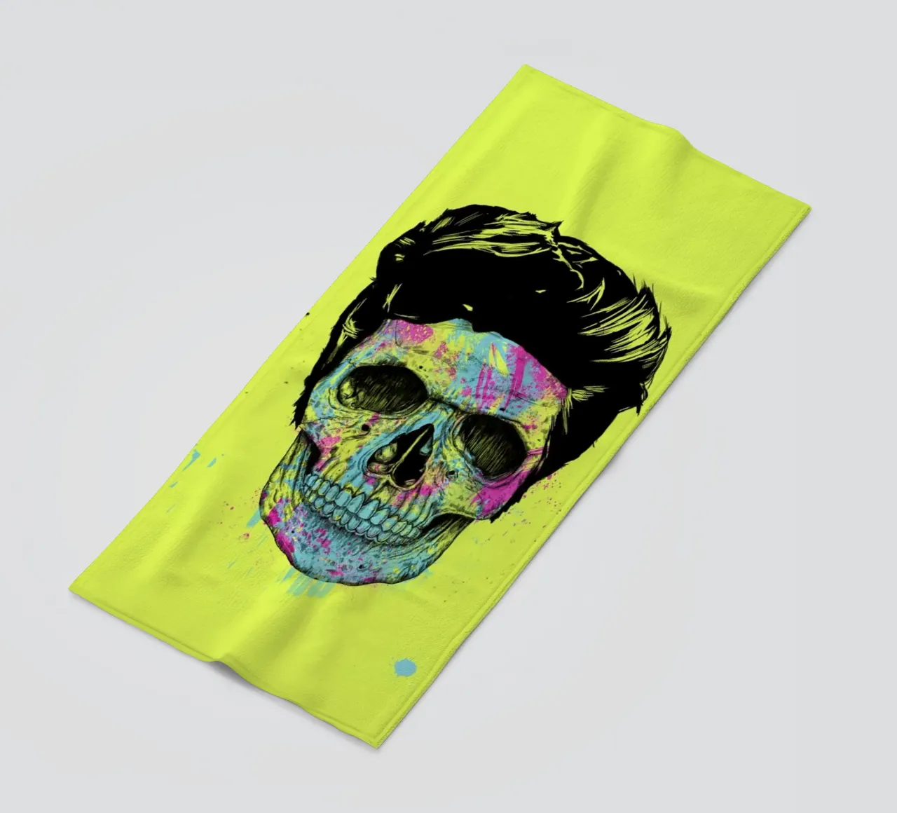 Color your death beach towel by Balazs Solti