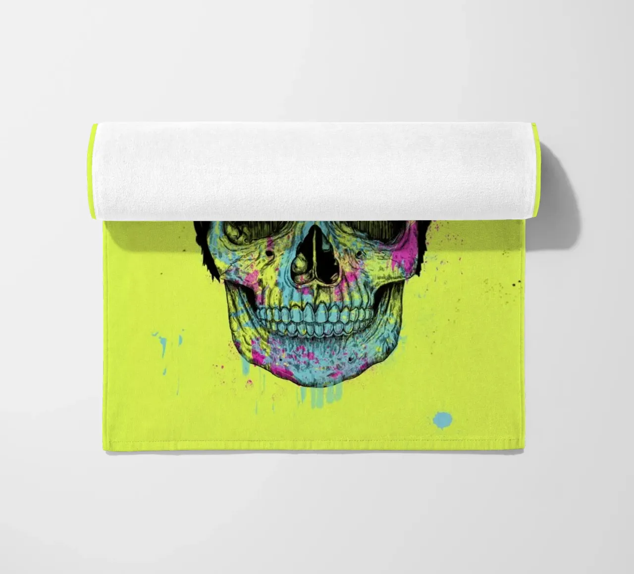 Color your death beach towel by Balazs Solti