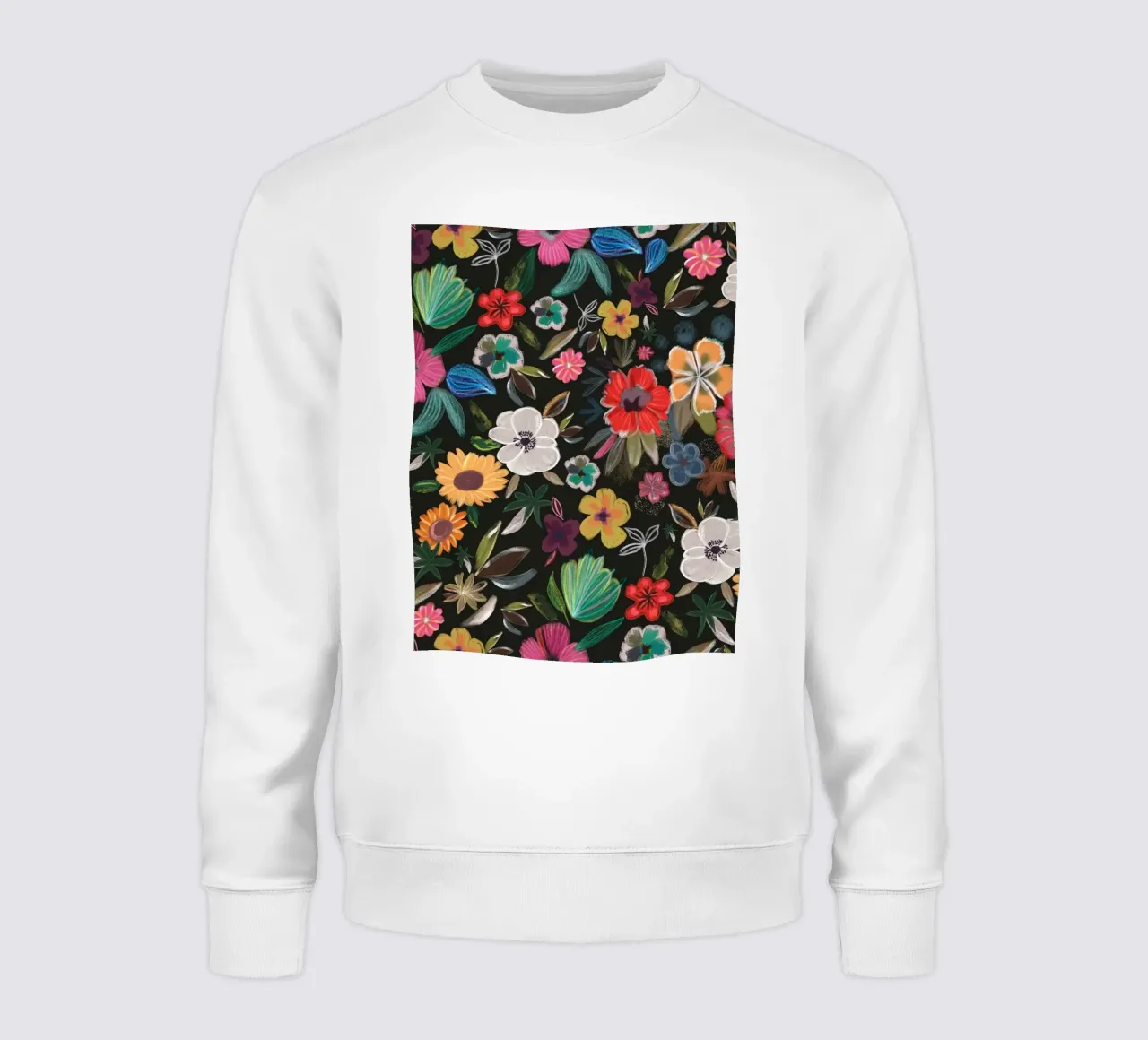 Modello di fiori lunatici felpa da GalerieGG