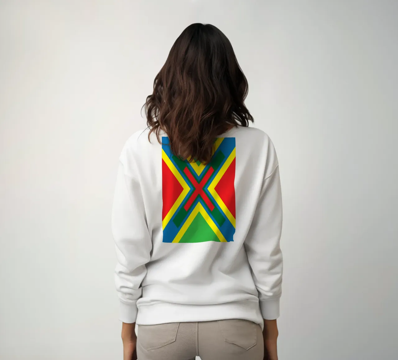 x abstract trasversale felpa da kaiyadunk