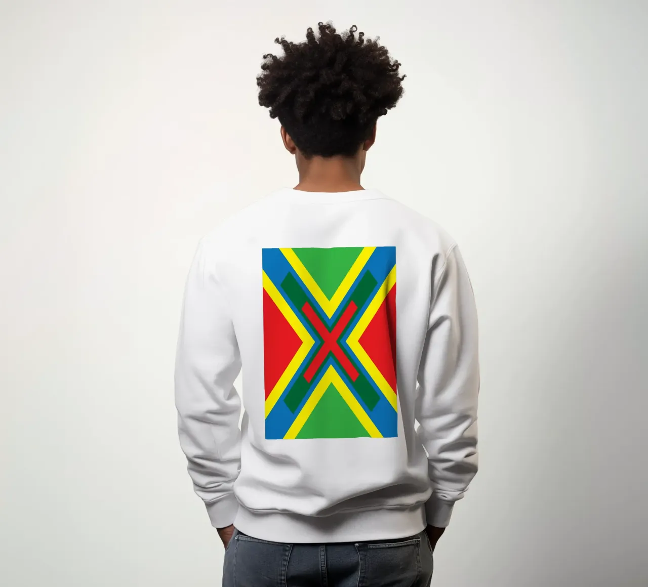 x abstract trasversale felpa da kaiyadunk