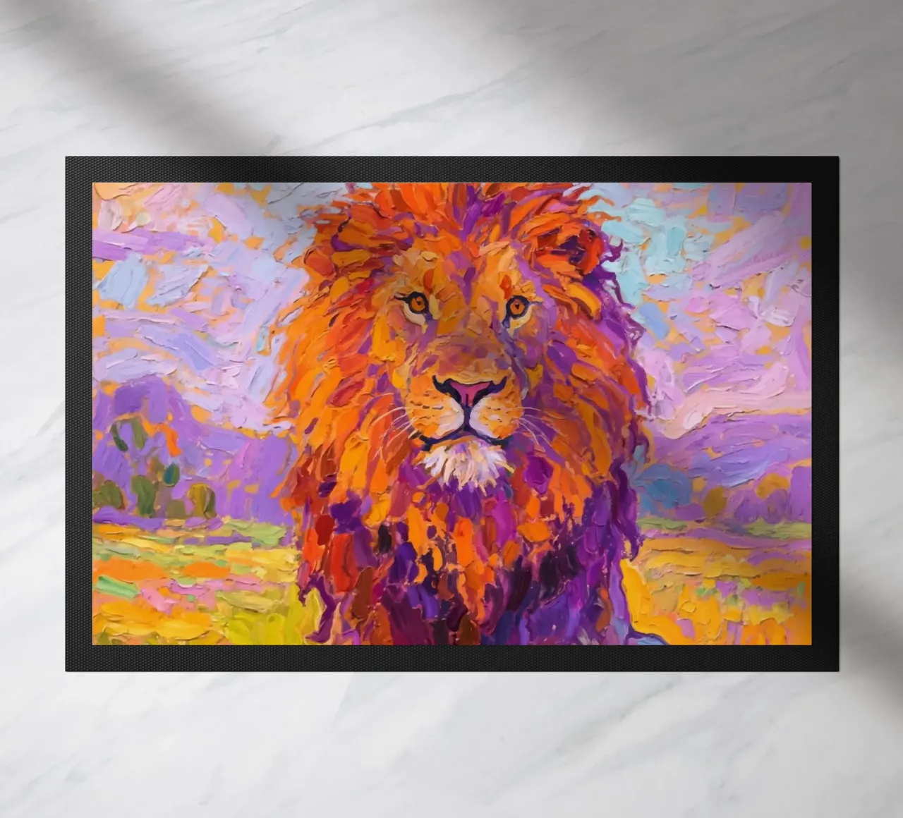 Lion doormat by Slash Shop