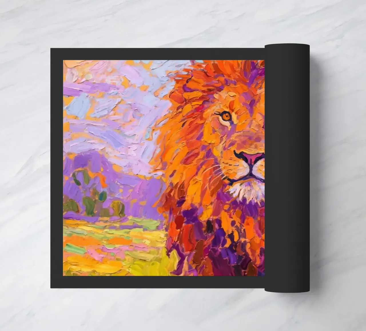 Lion doormat by Slash Shop