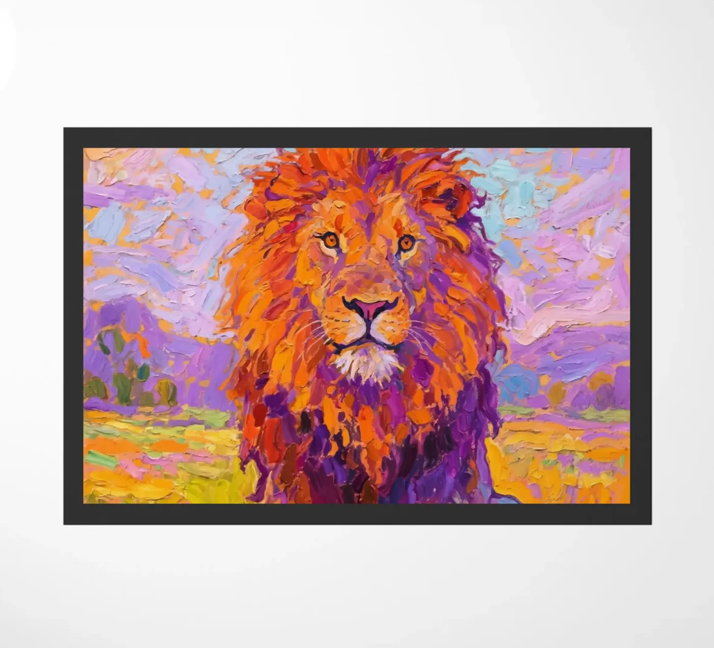 Lion doormat by Slash Shop