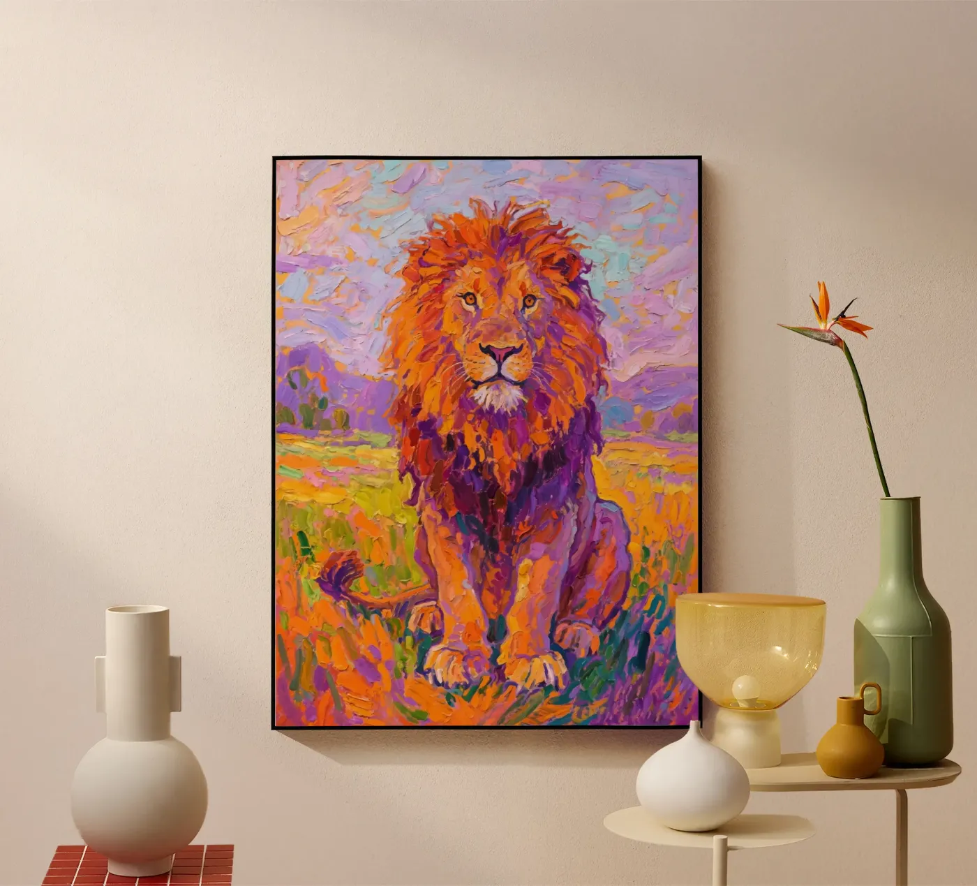Lion Acryl-Glas von Slash Shop