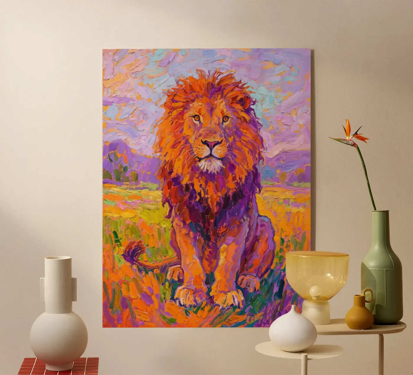 Lion Acryl-Glas von Slash Shop