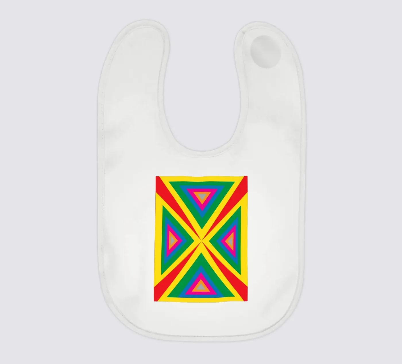 triangle square abstract baby bib by kaiyadunk