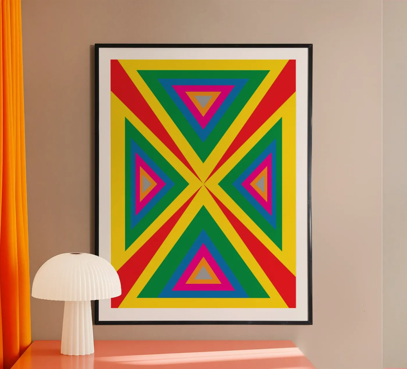triangle square abstract poster by kaiyadunk