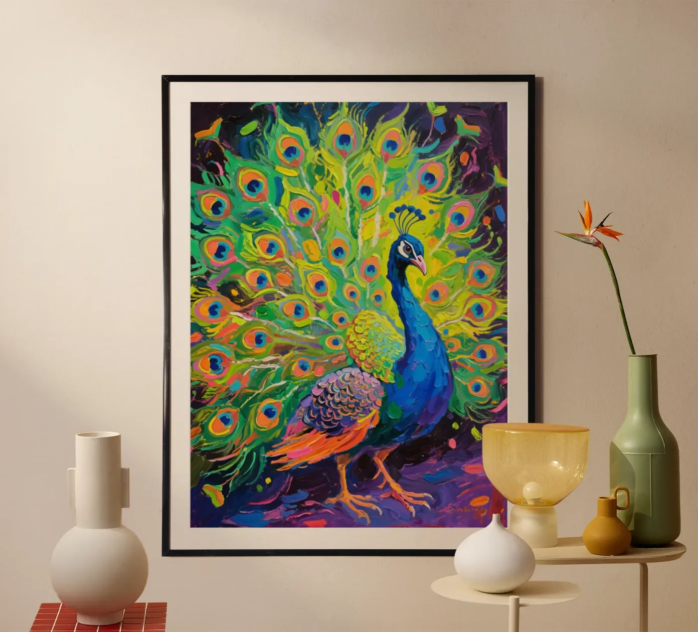 Beauty Peacock poster da Slash Shop