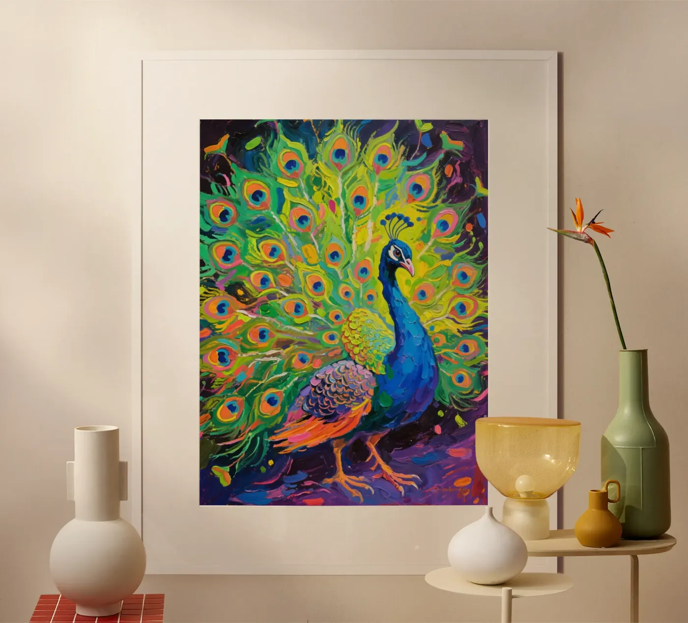 Beauty Peacock poster da Slash Shop
