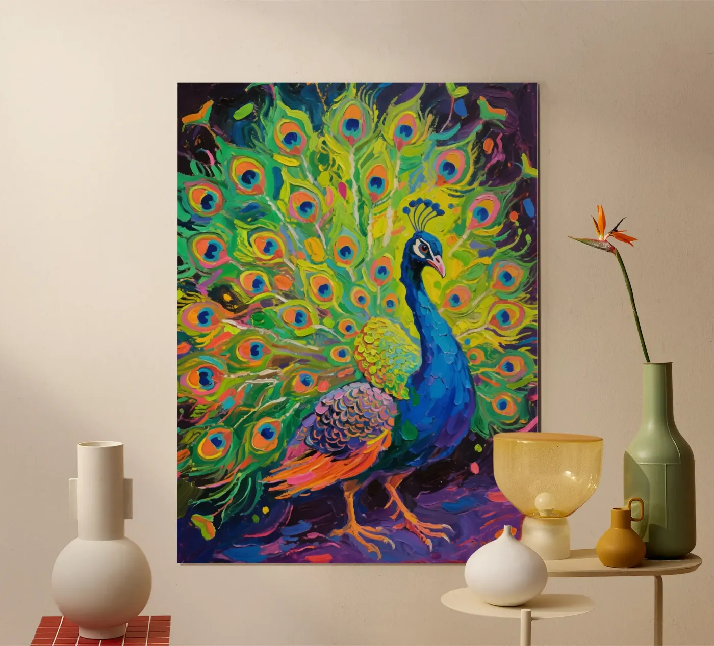 Beauty Peacock poster da Slash Shop