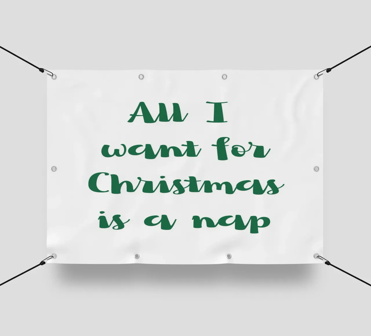 All I want for Christmas is a nap telo in pvc da HolidaysCandyWalls