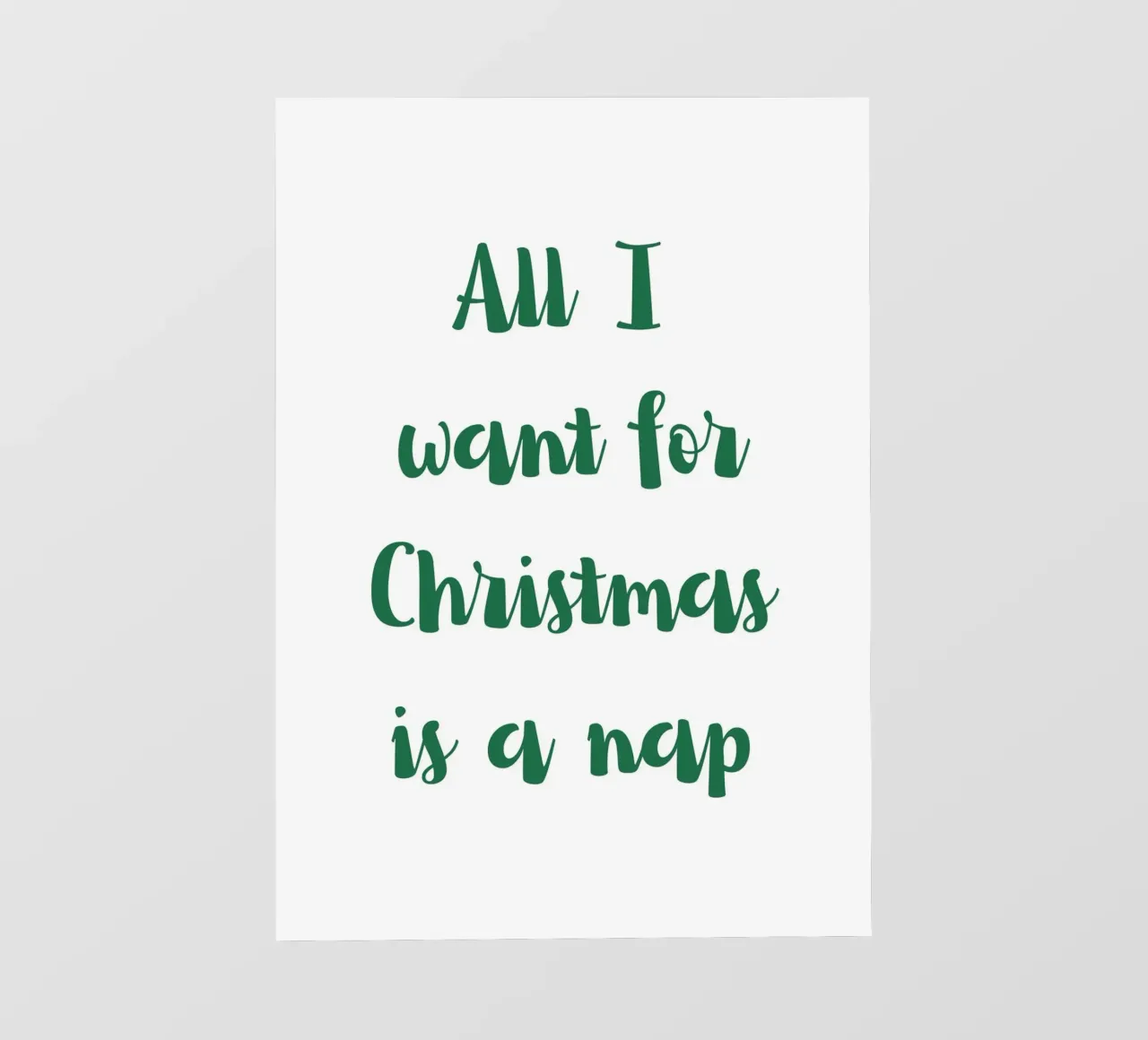 All I want for Christmas is a nap telo in pvc da HolidaysCandyWalls