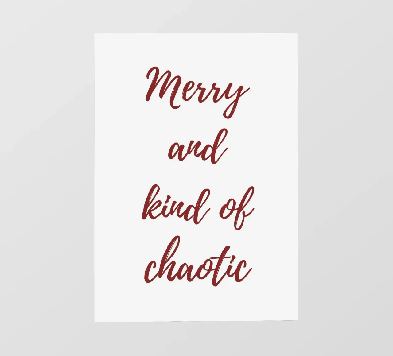 Merry and kind of chaotic telo in pvc da HolidaysCandyWalls