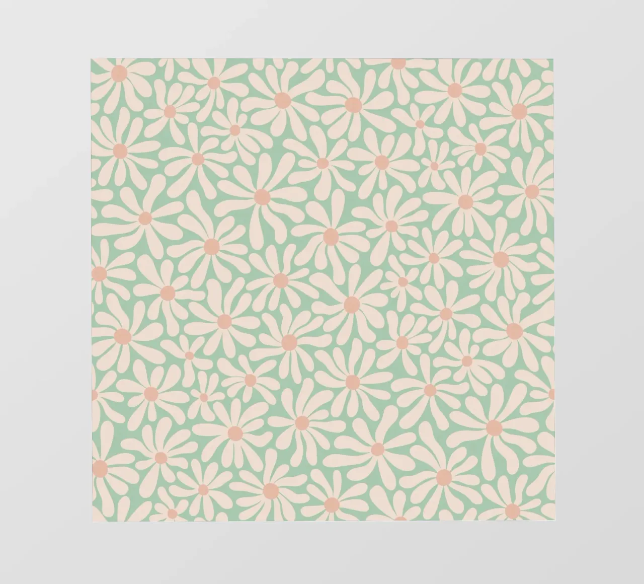 Doodle Daisies fotobehang van HonestiesPrints