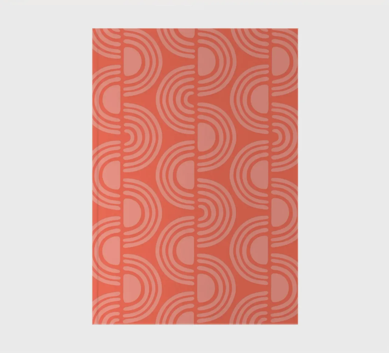 Retro Block Print notebook by HonestiesPrints