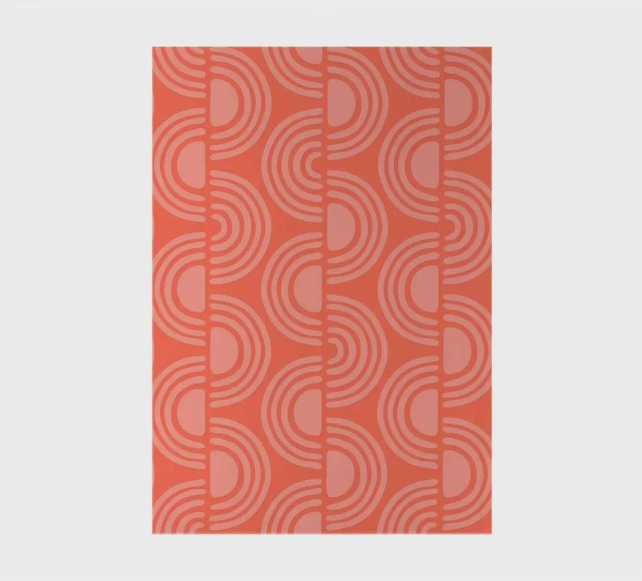 Retro Block Print notebook by HonestiesPrints