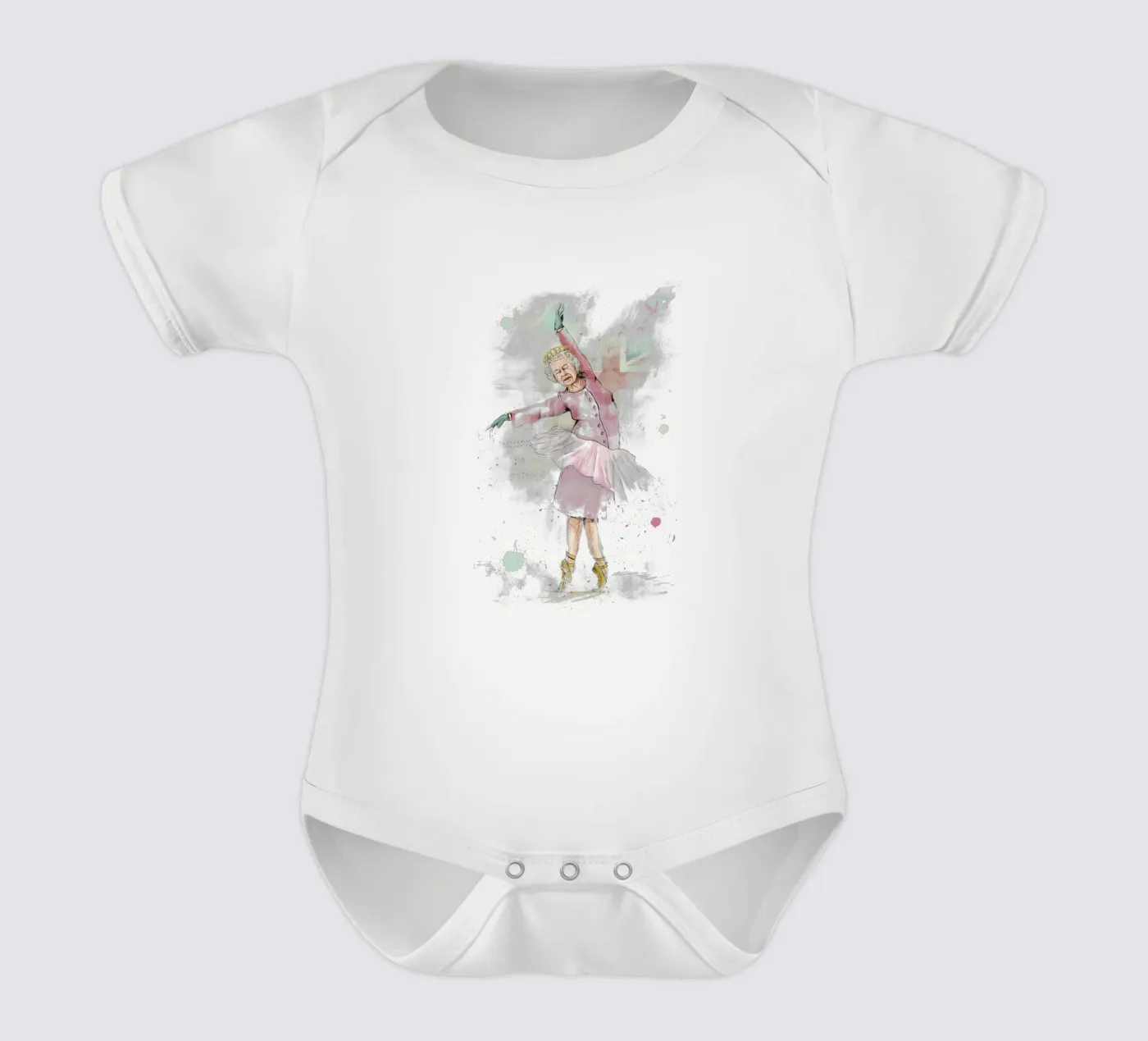 Dancing Queen body neonato maniche corte da Balazs Solti