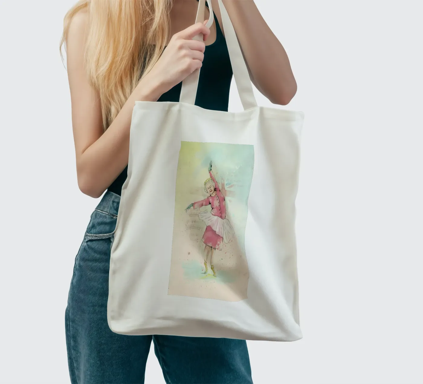 Dancing Queen tote bag by Balazs Solti