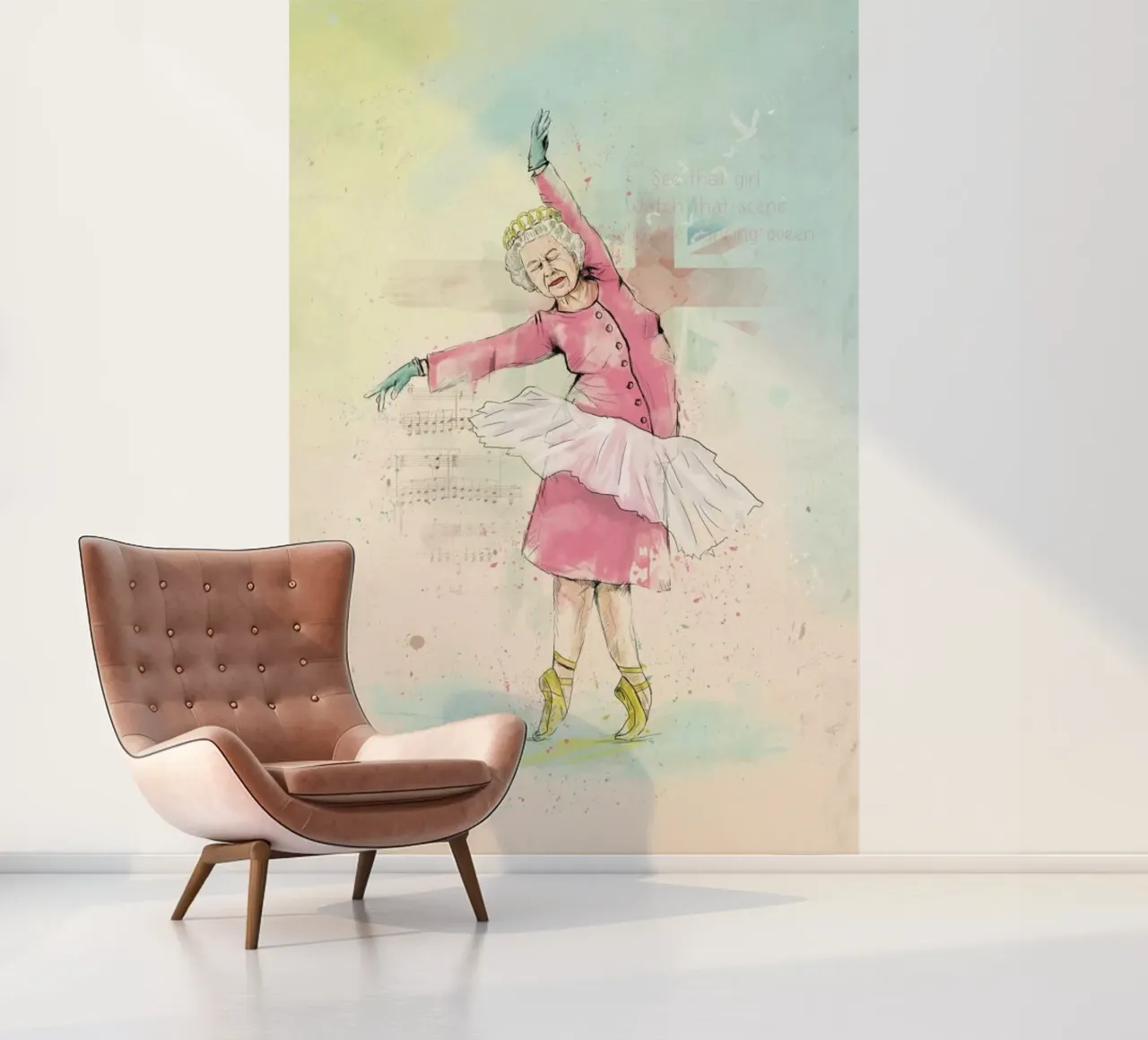 Dancing Queen fotobehang van Balazs Solti