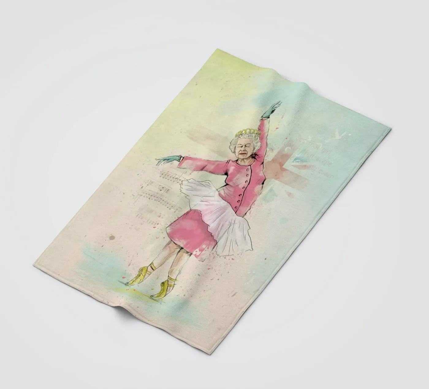 Dancing Queen fleece blanket by Balazs Solti