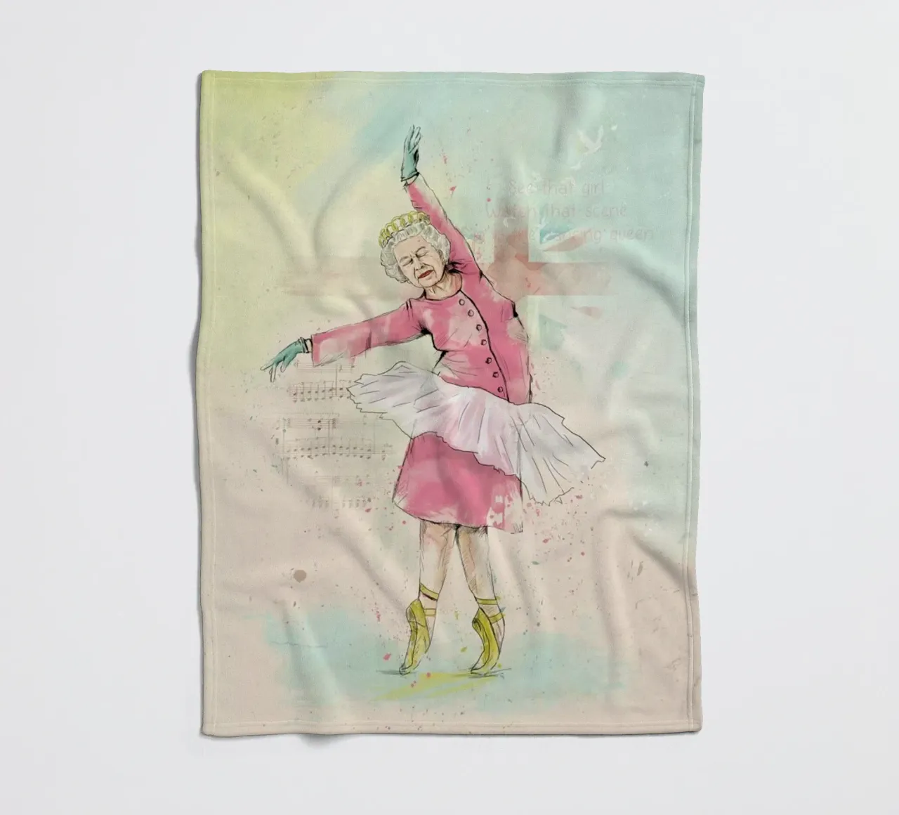 Dancing Queen Fleecedecke von Balazs Solti