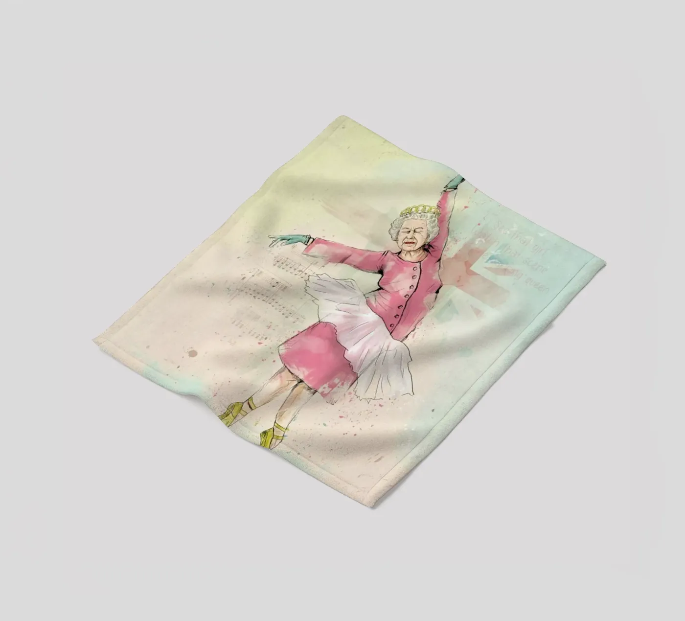 Dancing Queen fleece blanket by Balazs Solti