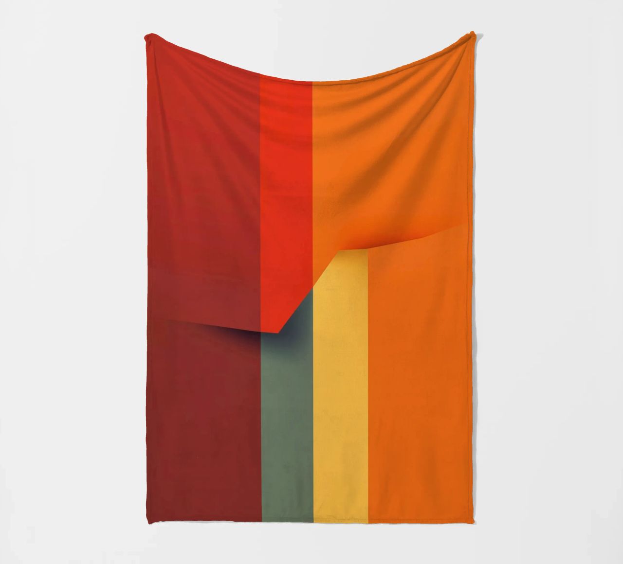 Minimalistic Abstract Retro Poster Cut Design coperta in pile da Autofocus