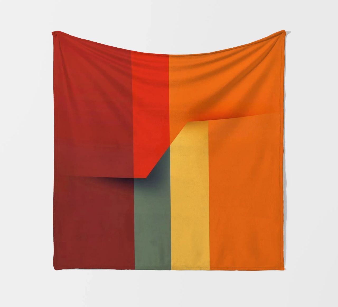 Minimalistic Abstract Retro Poster Cut Design coperta in pile da Autofocus