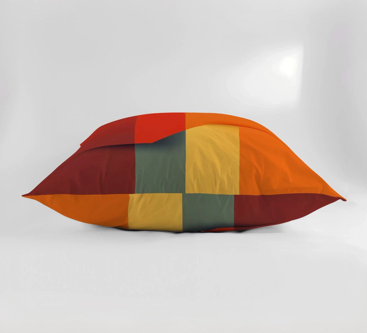 Minimalistic Abstract Retro Poster Cut Design cuscino da Autofocus
