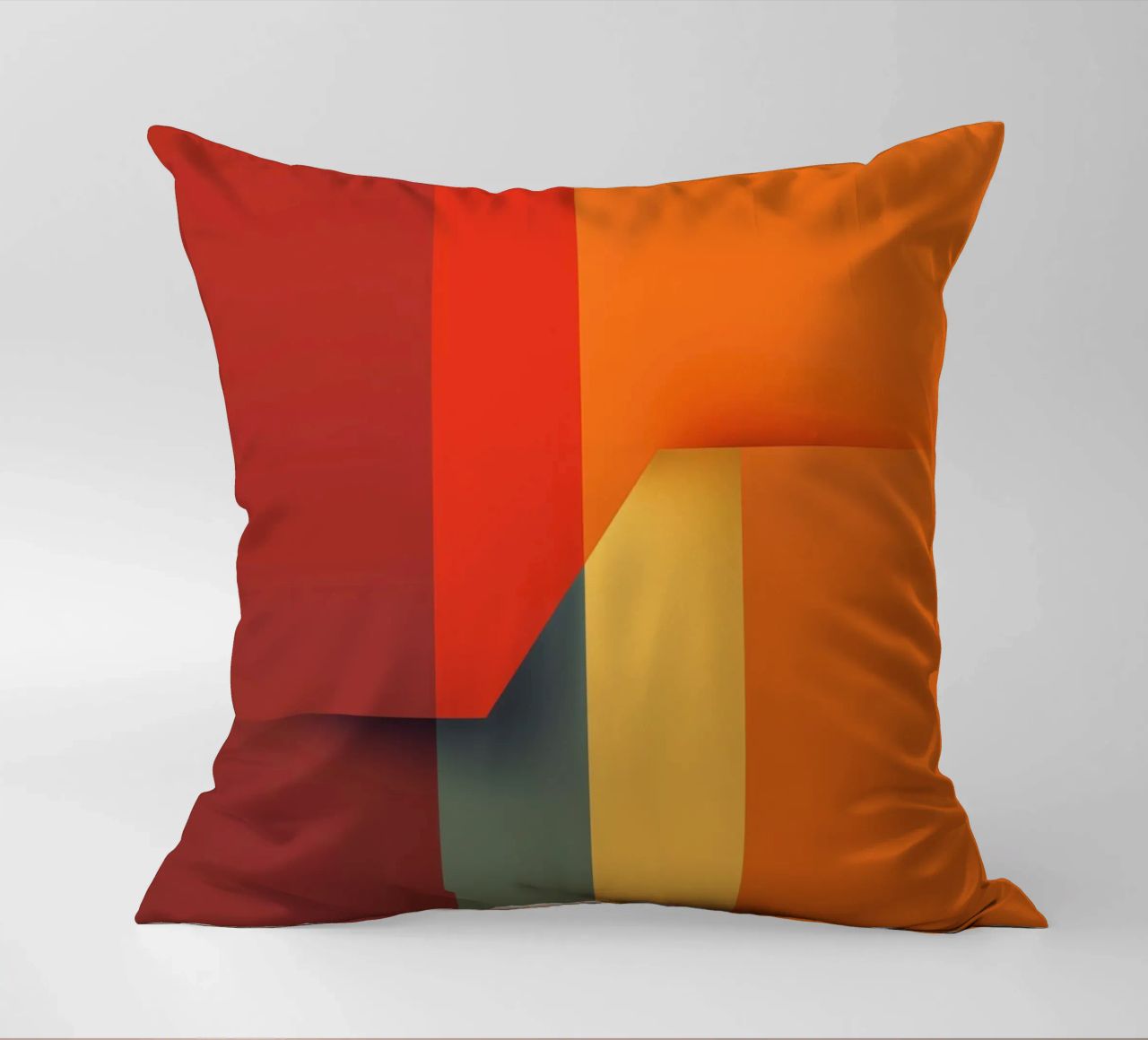 Minimalistic Abstract Retro Poster Cut Design cuscino da Autofocus