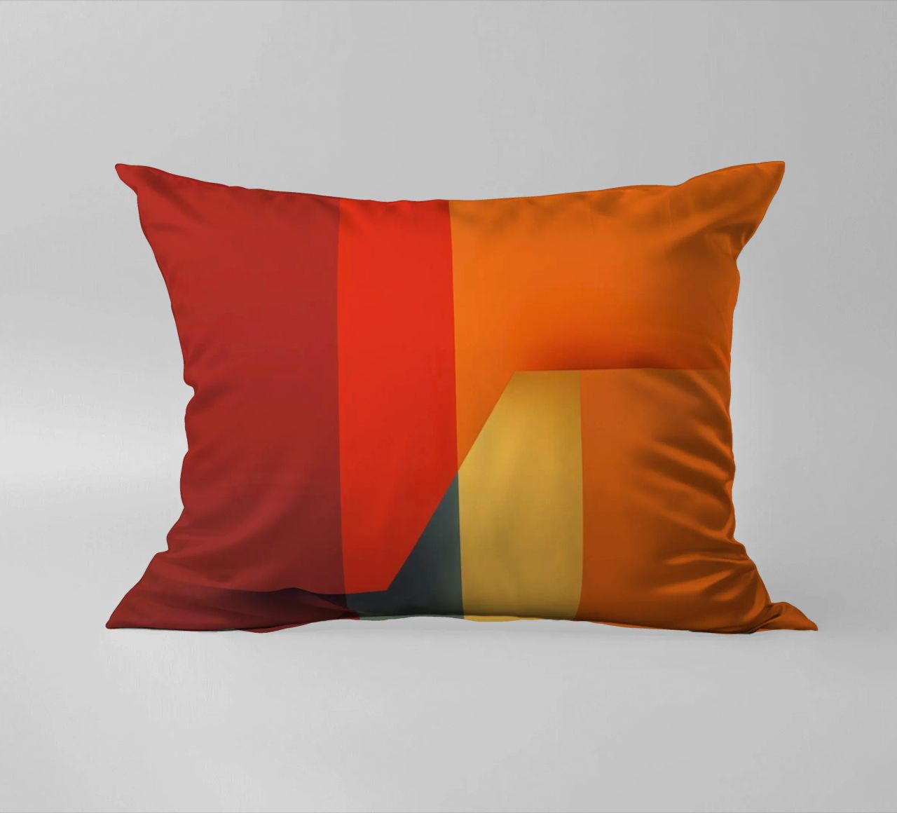 Minimalistic Abstract Retro Poster Cut Design cuscino da Autofocus