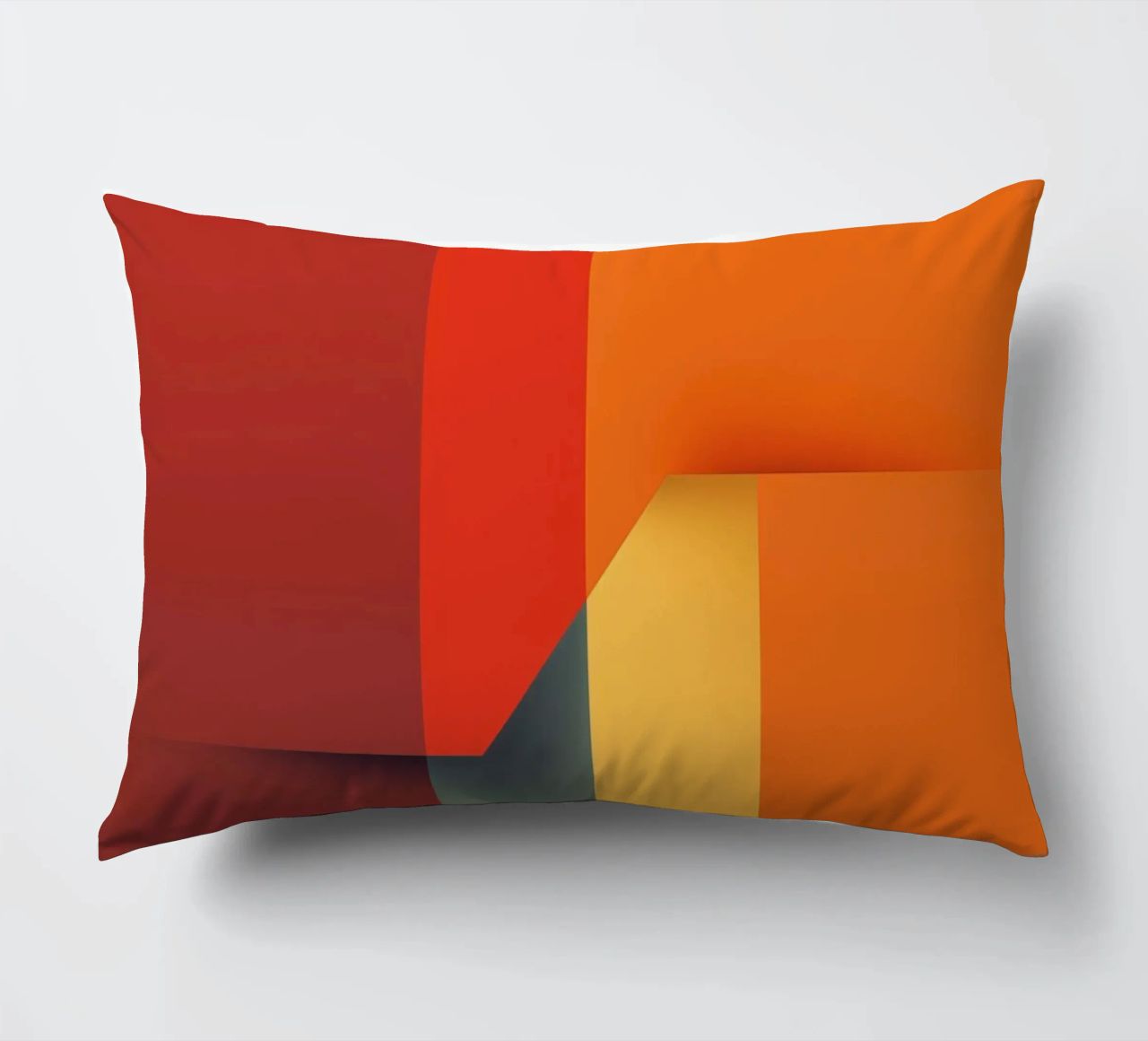 Minimalistic Abstract Retro Poster Cut Design cuscino da Autofocus